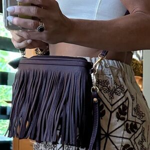 Wine colored chic boho crossbody.  Never used!